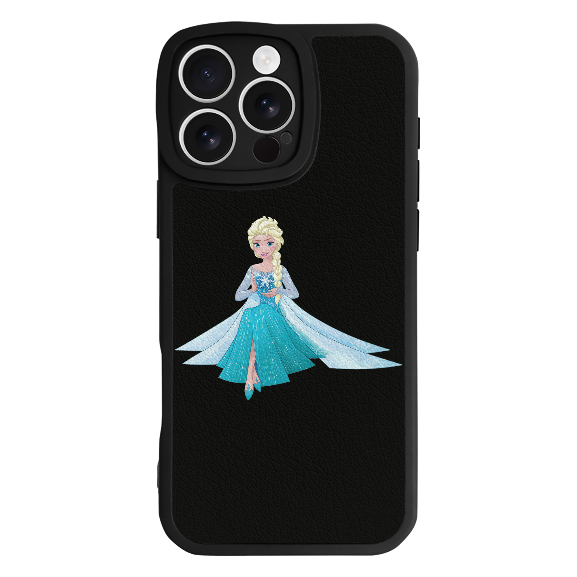 （画像用） アナと雪の女王 アンナ エルサ Frozen Anna Elsa 【iPhone 16シリーズ対応】シリコンスマホケース（レザー調） 材質：シリコン